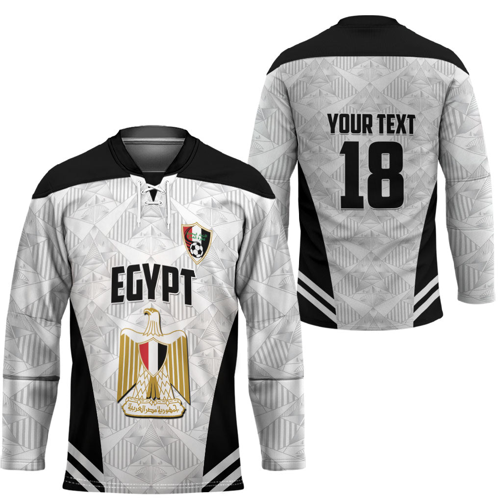 Custom Egypt Football Hockey Jersey 2026 Glory Run White Edition