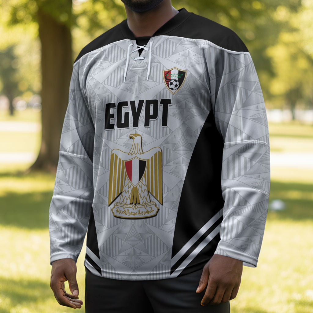 Custom Egypt Football Hockey Jersey 2026 Glory Run White Edition