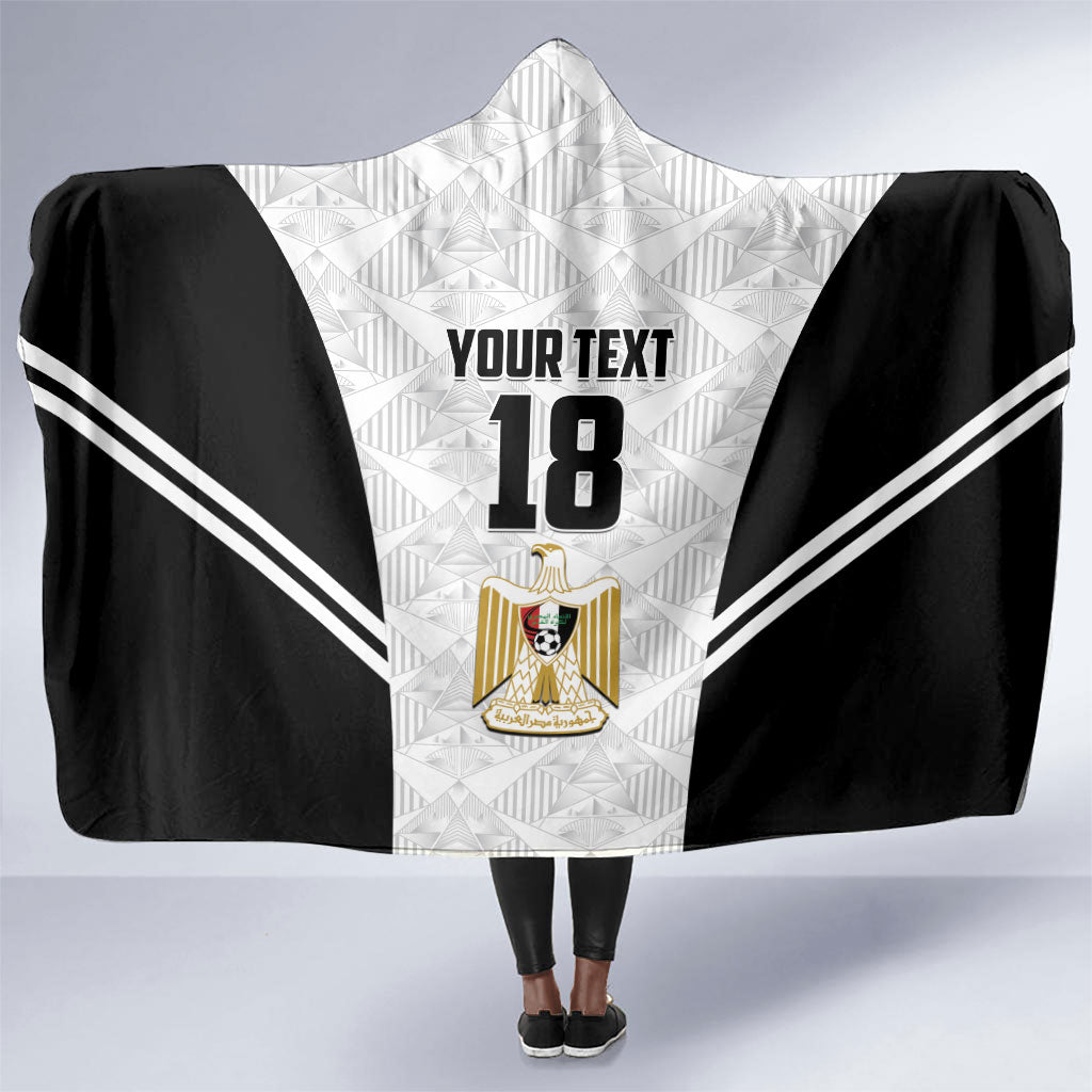 Custom Egypt Football Hooded Blanket 2026 Glory Run White Edition