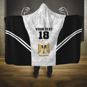 Custom Egypt Football Hooded Blanket 2026 Glory Run White Edition