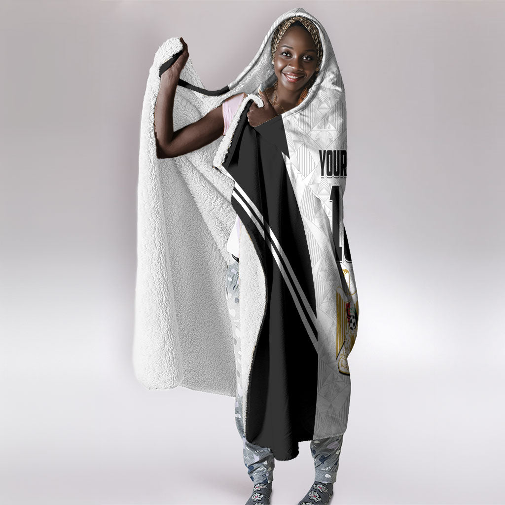 Custom Egypt Football Hooded Blanket 2026 Glory Run White Edition