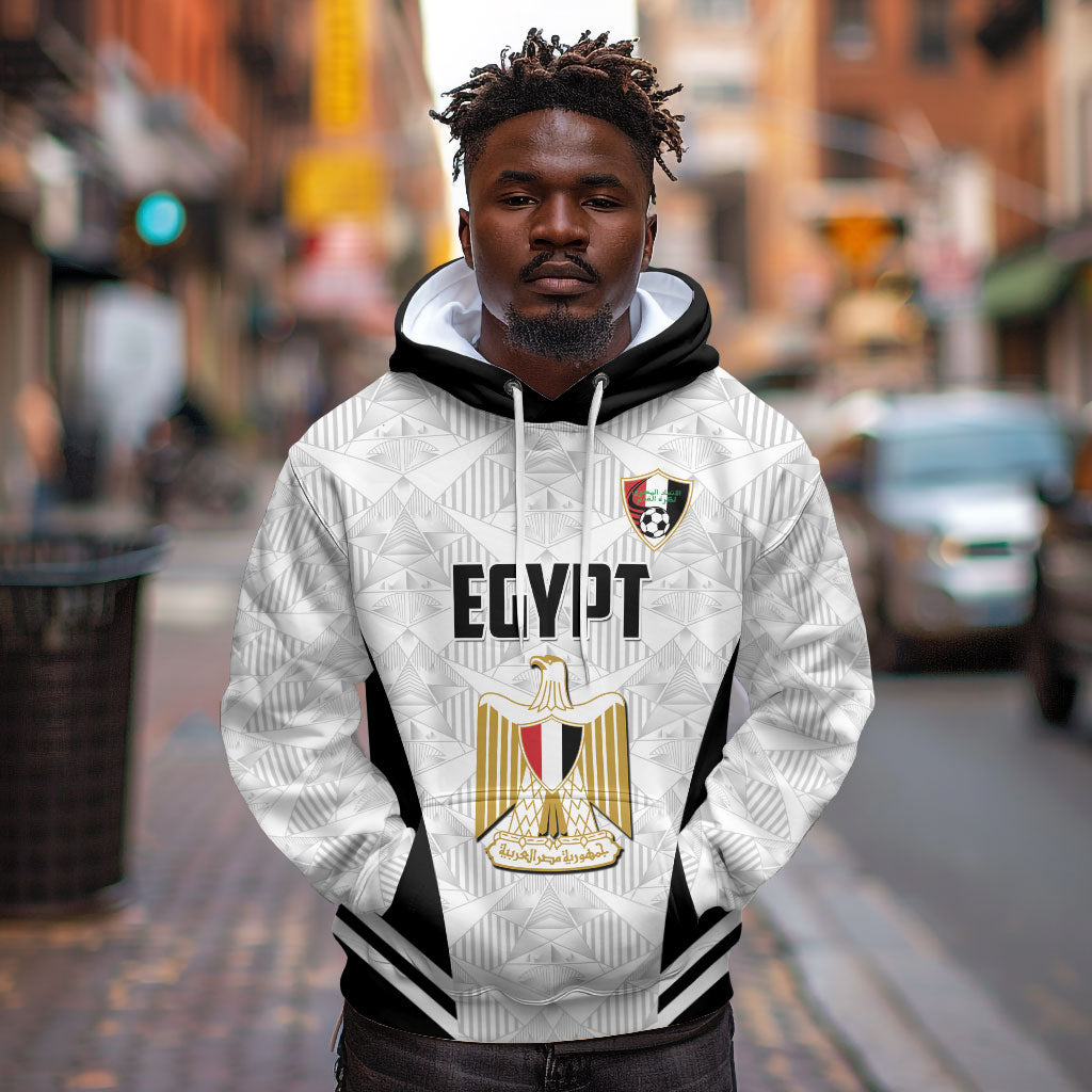 Custom Egypt Football Hoodie 2026 Glory Run White Edition
