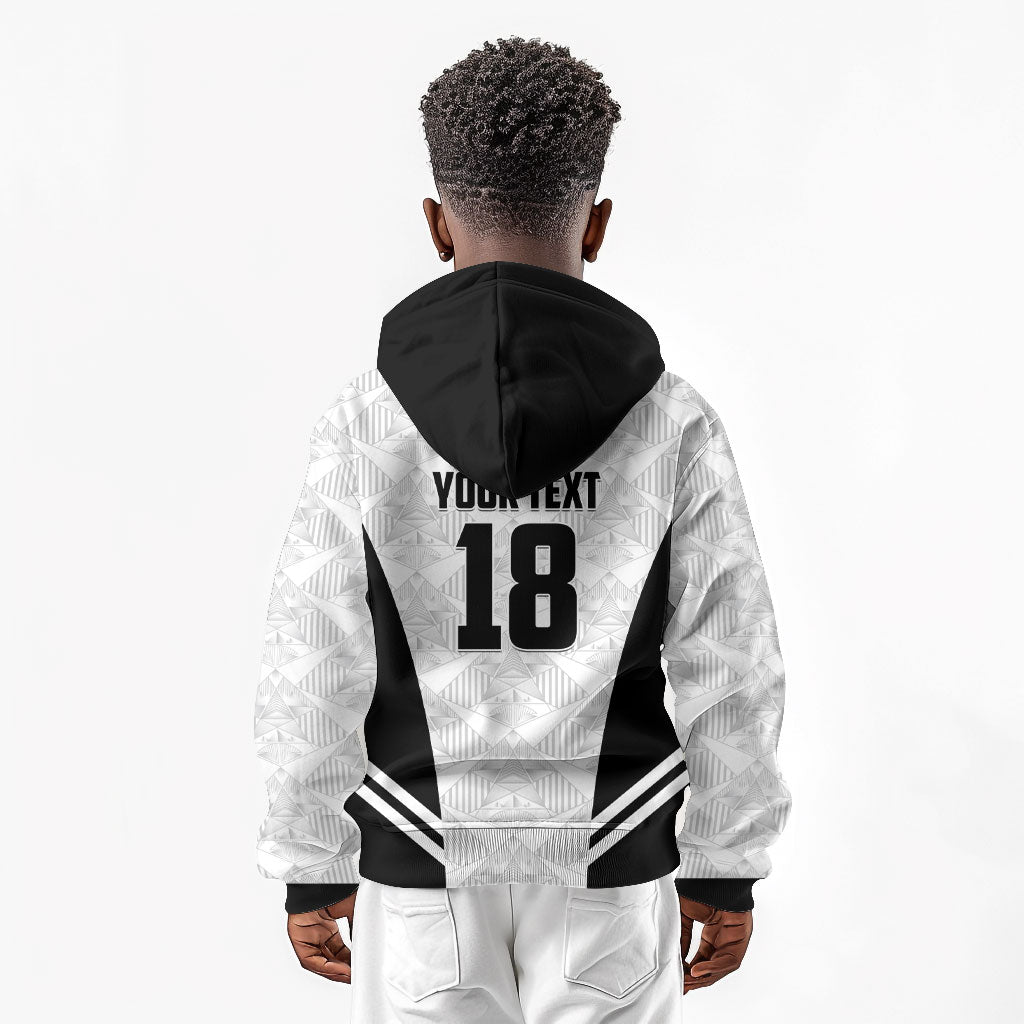Custom Egypt Football Kid Hoodie 2026 Glory Run White Edition
