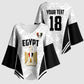 Custom Egypt Football Kimono Sleeve Blouse 2026 Glory Run White Edition