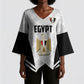 Custom Egypt Football Kimono Sleeve Blouse 2026 Glory Run White Edition
