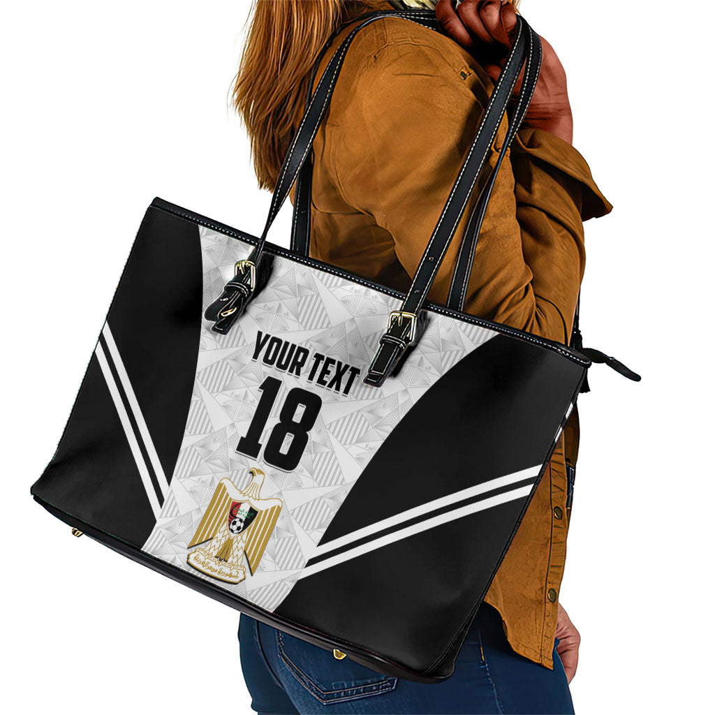 Custom Egypt Football Leather Tote Bag 2026 Glory Run White Edition