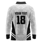 Custom Egypt Football Long Sleeve Polo Shirt 2026 Glory Run White Edition