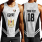 Custom Egypt Football Men Tank Top 2026 Glory Run White Edition