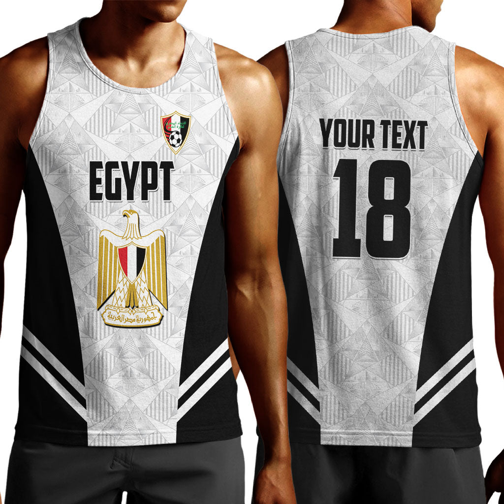 Custom Egypt Football Men Tank Top 2026 Glory Run White Edition