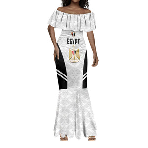 Custom Egypt Football Mermaid Dress 2026 Glory Run White Edition