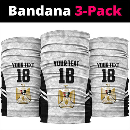 Custom Egypt Football Neck Gaiter 2026 Glory Run White Edition