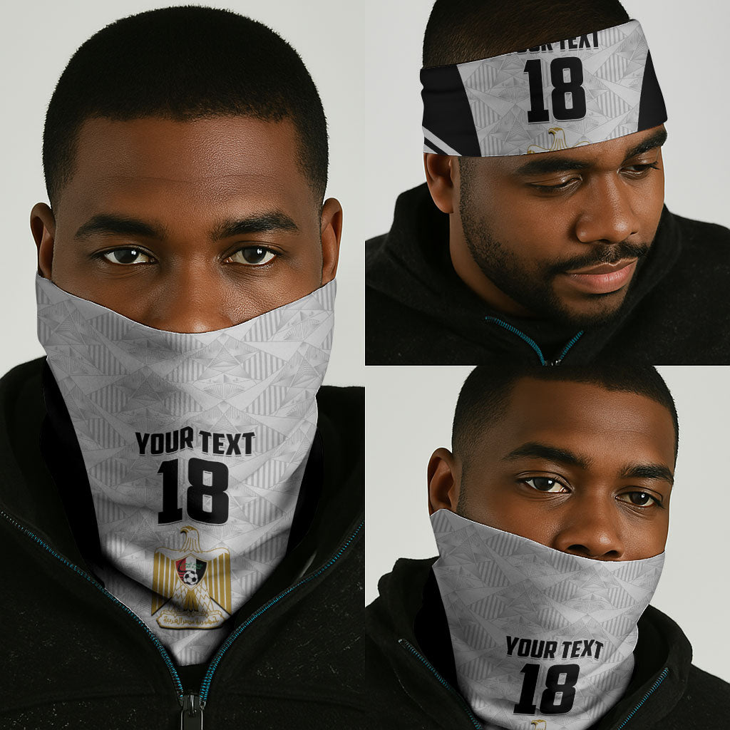 Custom Egypt Football Neck Gaiter 2026 Glory Run White Edition
