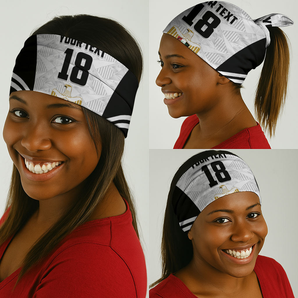 Custom Egypt Football Neck Gaiter 2026 Glory Run White Edition