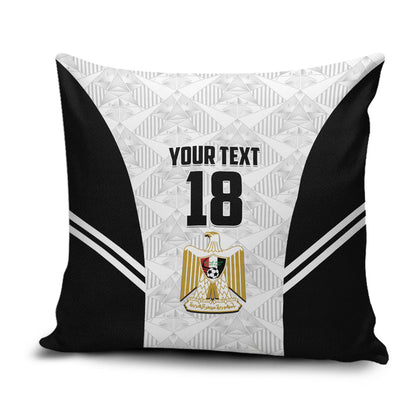 Custom Egypt Football Pillow Cover 2026 Glory Run White Edition