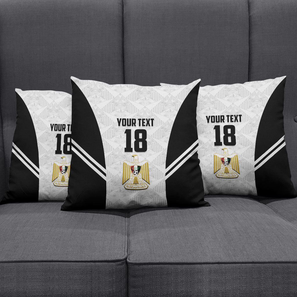 Custom Egypt Football Pillow Cover 2026 Glory Run White Edition