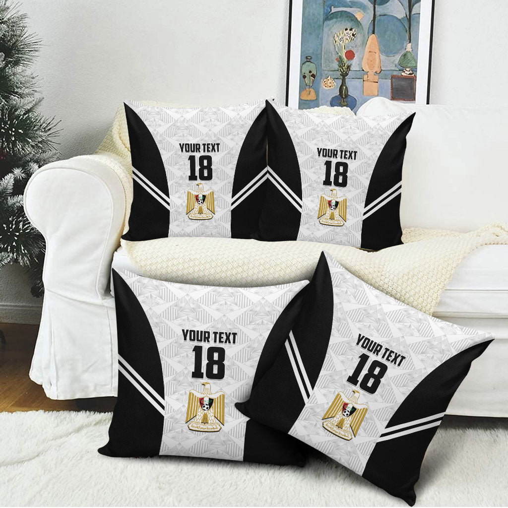 Custom Egypt Football Pillow Cover 2026 Glory Run White Edition