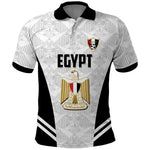 Custom Egypt Football Polo Shirt 2026 Glory Run White Edition
