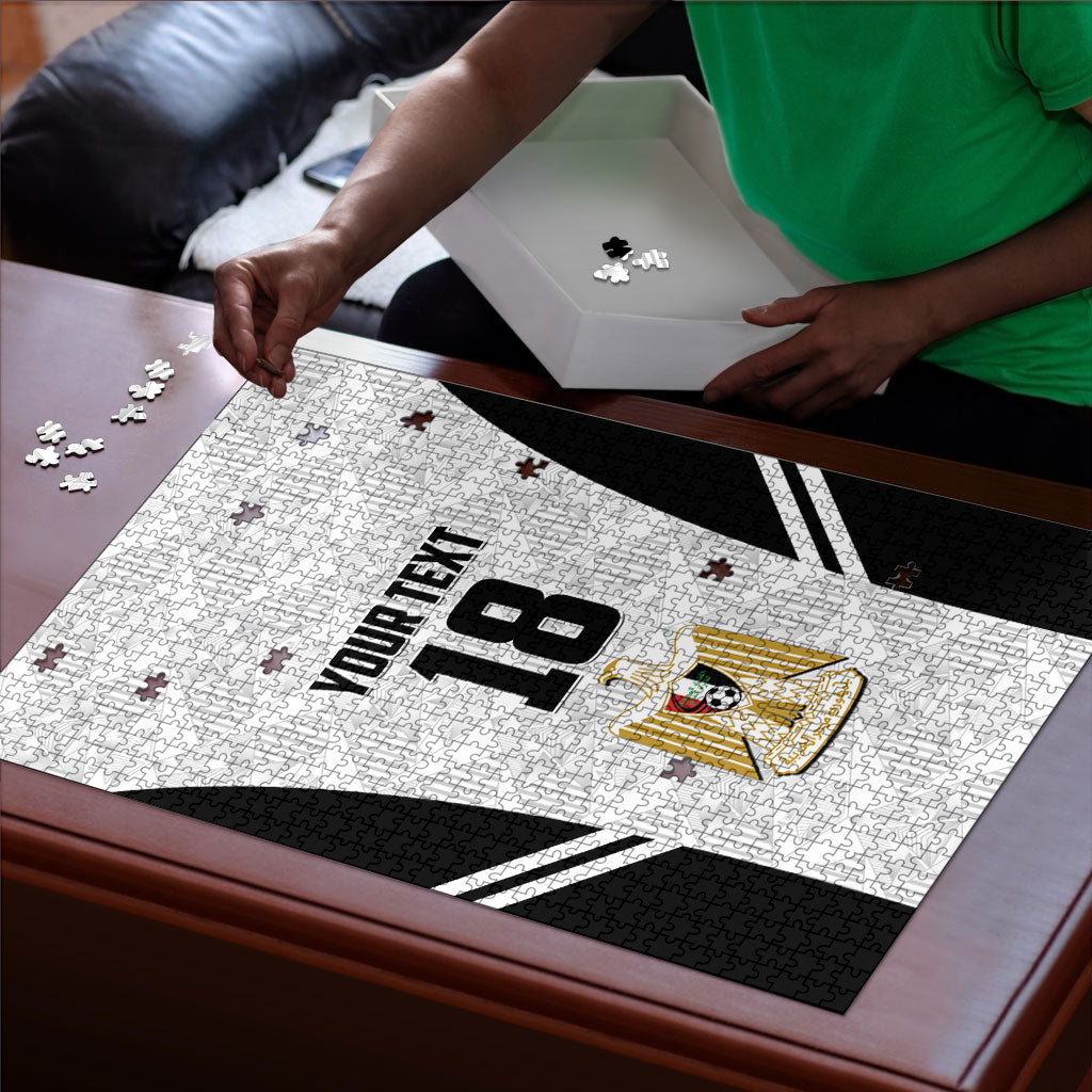 Custom Egypt Football Puzzle 2026 Glory Run White Edition