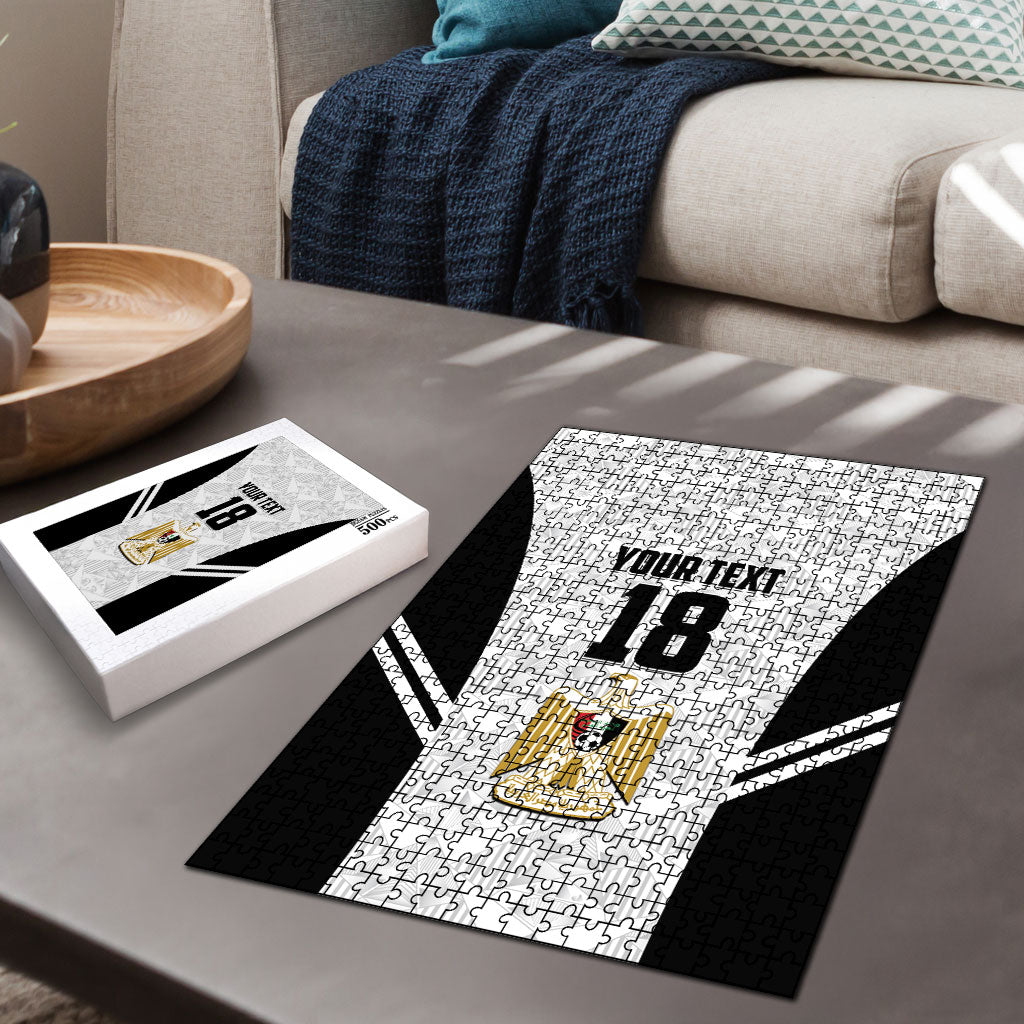 Custom Egypt Football Puzzle 2026 Glory Run White Edition