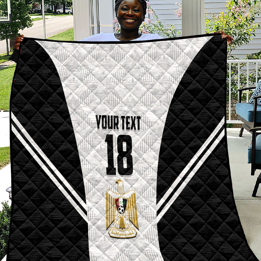 Custom Egypt Football Quilt 2026 Glory Run White Edition