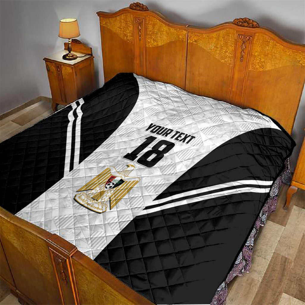 Custom Egypt Football Quilt 2026 Glory Run White Edition