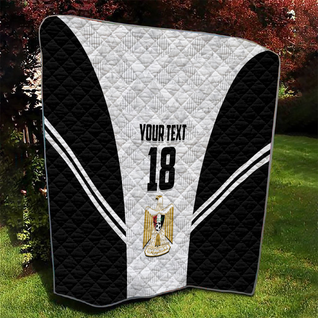 Custom Egypt Football Quilt 2026 Glory Run White Edition