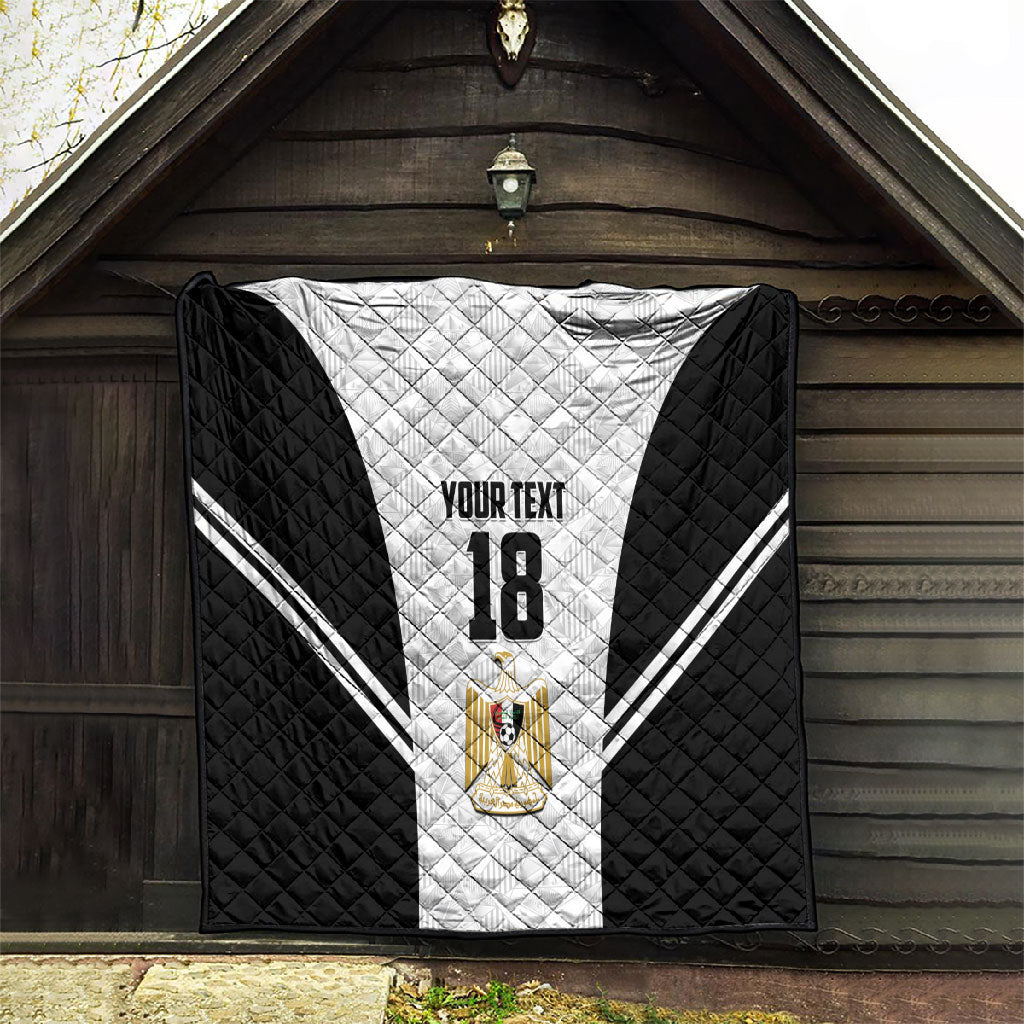 Custom Egypt Football Quilt 2026 Glory Run White Edition