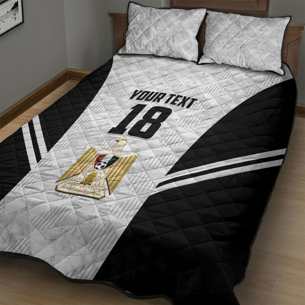 Custom Egypt Football Quilt Bed Set 2026 Glory Run White Edition