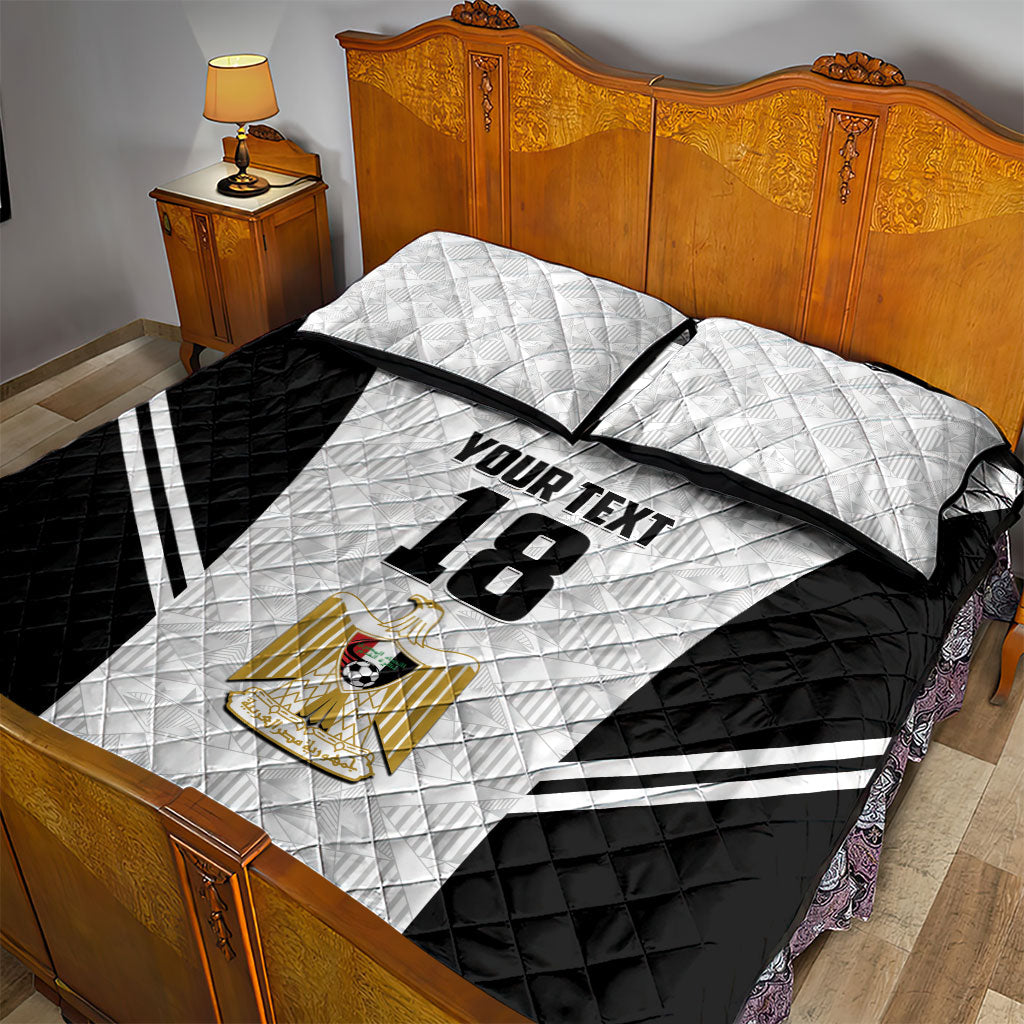 Custom Egypt Football Quilt Bed Set 2026 Glory Run White Edition