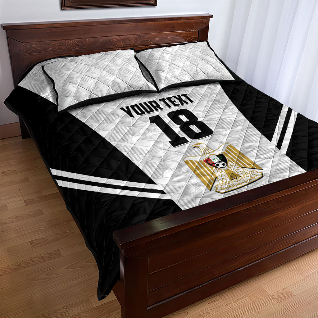 Custom Egypt Football Quilt Bed Set 2026 Glory Run White Edition