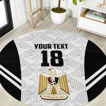 Custom Egypt Football Round Carpet 2026 Glory Run White Edition