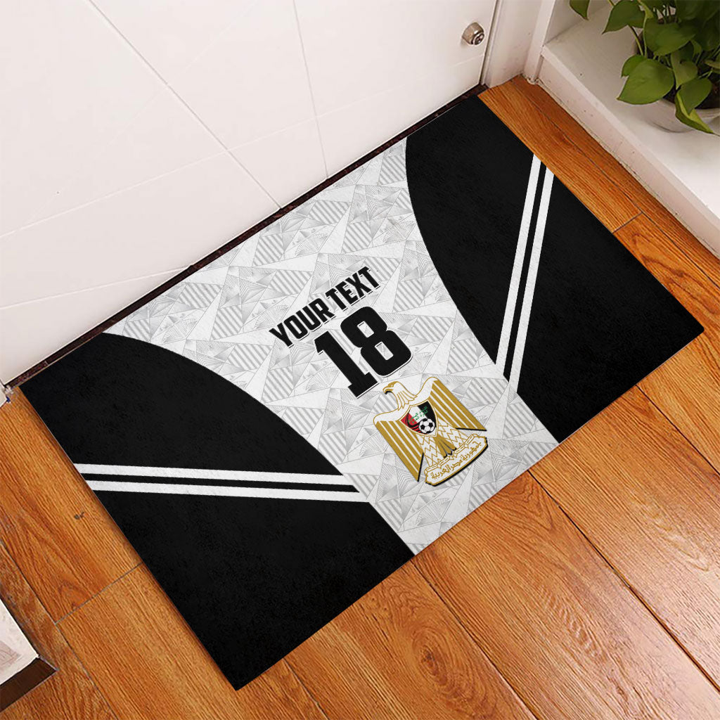 Custom Egypt Football Rubber Doormat 2026 Glory Run White Edition