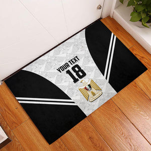 Custom Egypt Football Rubber Doormat 2026 Glory Run White Edition