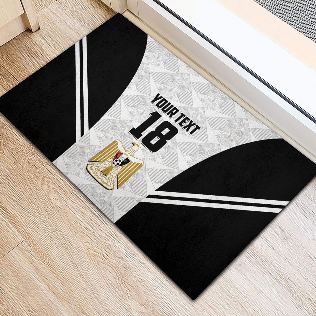 Custom Egypt Football Rubber Doormat 2026 Glory Run White Edition