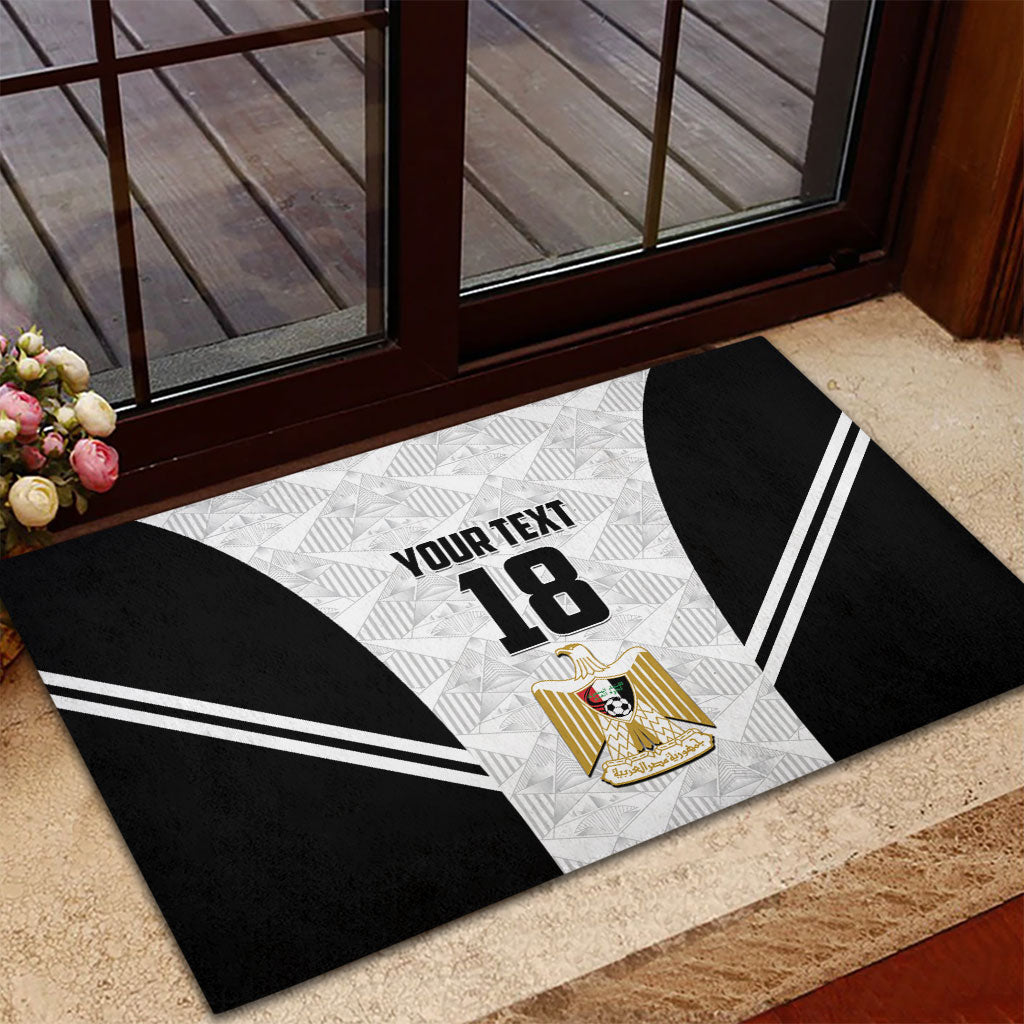 Custom Egypt Football Rubber Doormat 2026 Glory Run White Edition