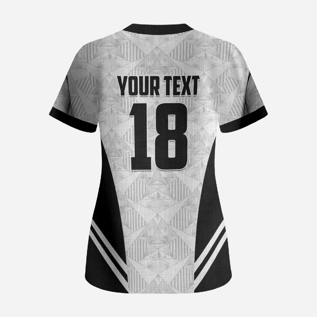 Custom Egypt Football Scrub Top 2026 Glory Run White Edition