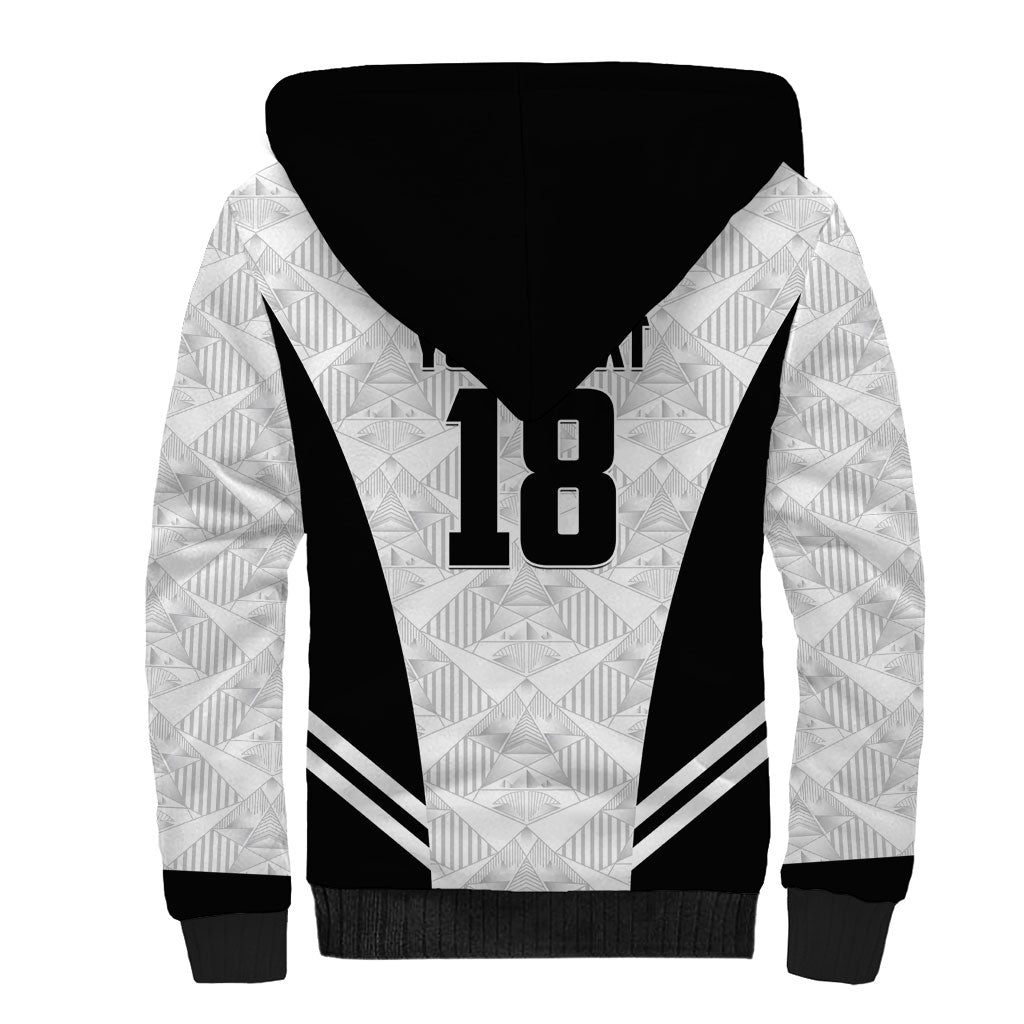 Custom Egypt Football Sherpa Hoodie 2026 Glory Run White Edition