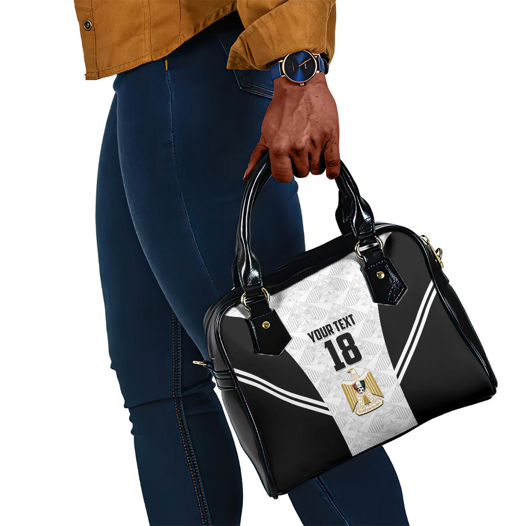 Custom Egypt Football Shoulder Handbag 2026 Glory Run White Edition