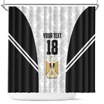 Custom Egypt Football Shower Curtain 2026 Glory Run White Edition