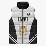 Custom Egypt Football Sleeveless Puffer Jacket 2026 Glory Run White Edition