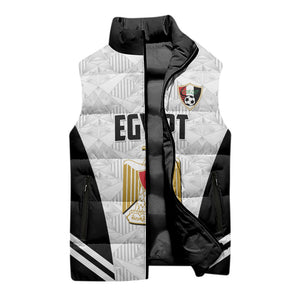 Custom Egypt Football Sleeveless Puffer Jacket 2026 Glory Run White Edition