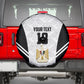 Custom Egypt Football Spare Tire Cover 2026 Glory Run White Edition