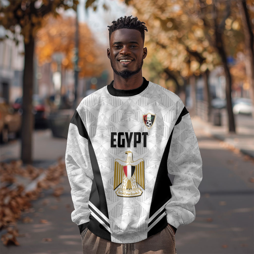 Custom Egypt Football Sweatshirt 2026 Glory Run White Edition
