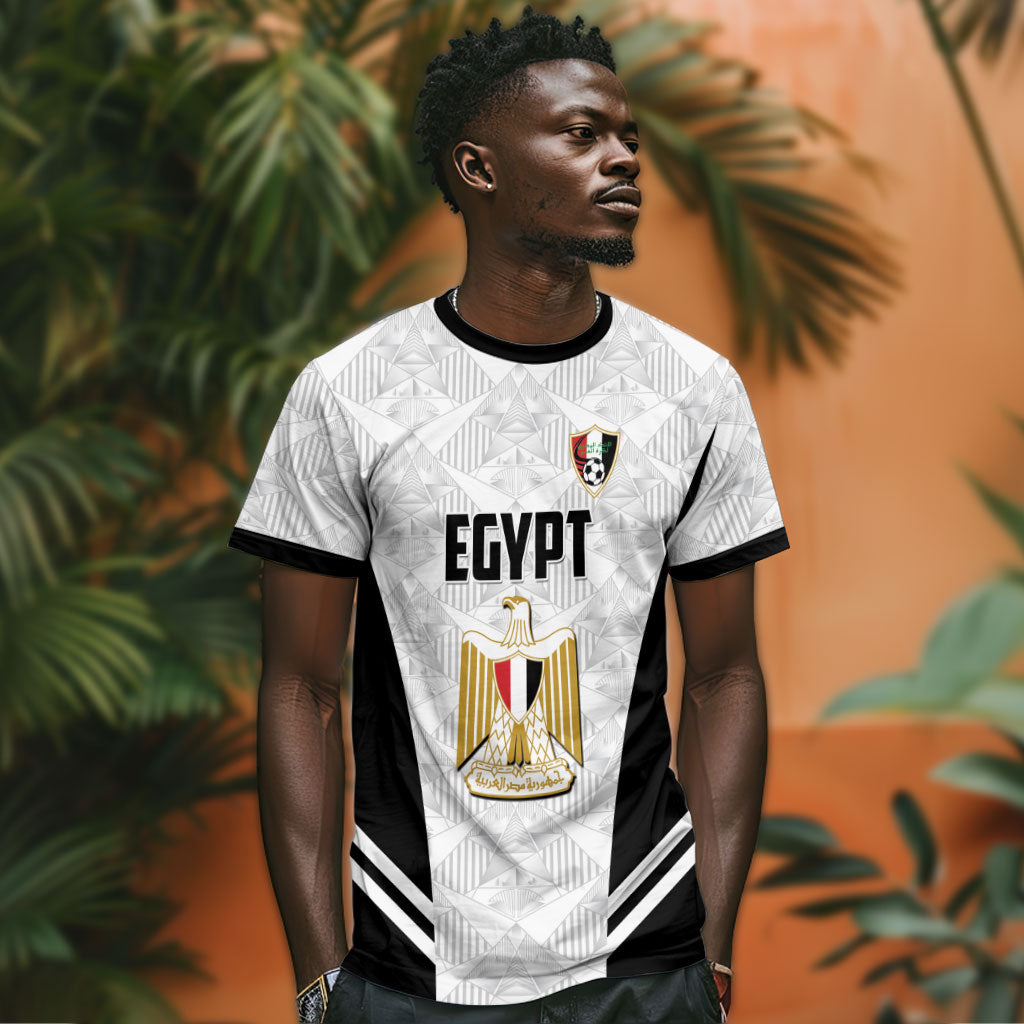 Custom Egypt Football T shirt 2026 Glory Run White Edition