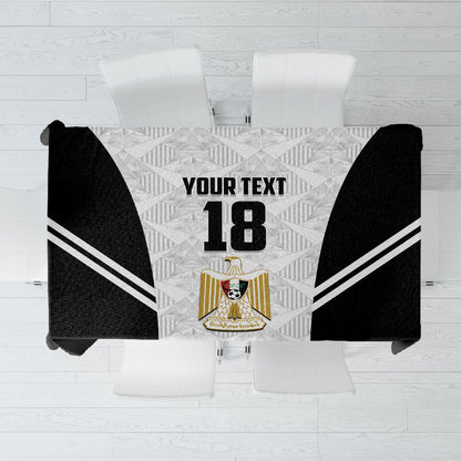 Custom Egypt Football Tablecloth 2026 Glory Run White Edition