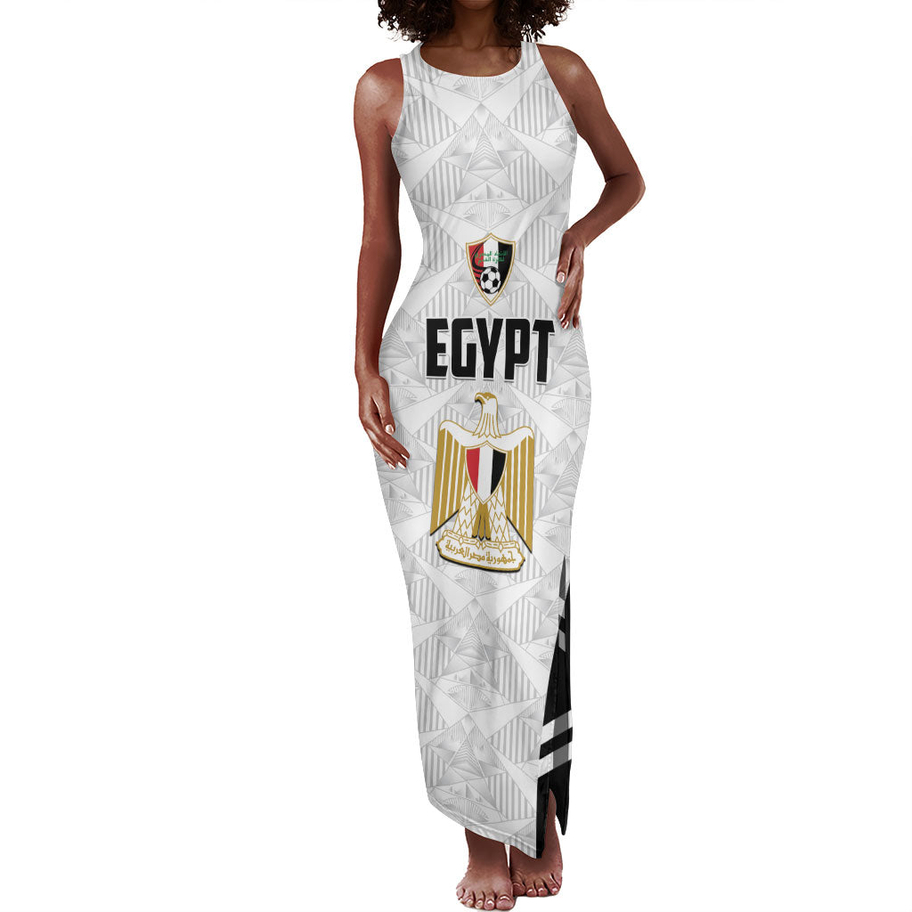 Custom Egypt Football Tank Maxi Dress 2026 Glory Run White Edition