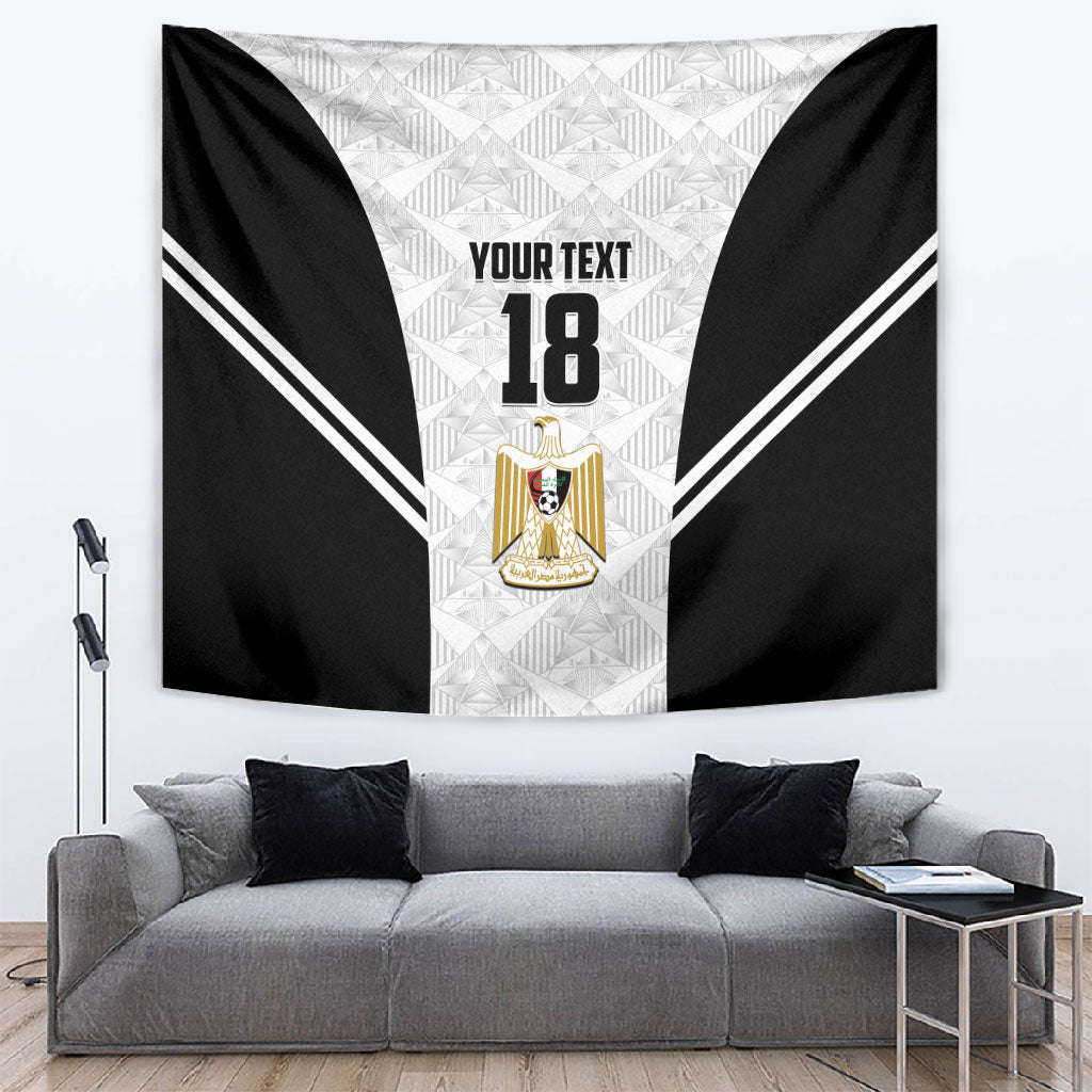 Custom Egypt Football Tapestry 2026 Glory Run White Edition