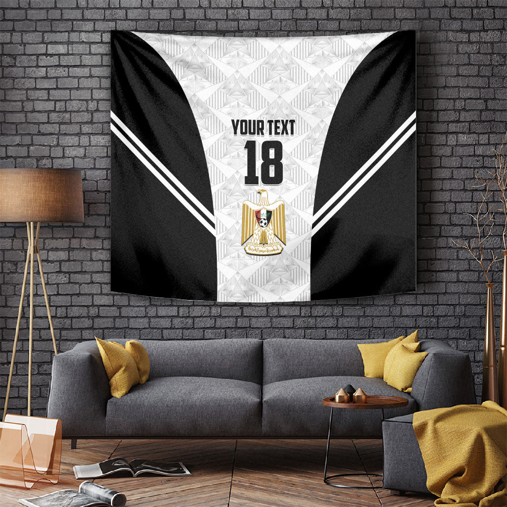 Custom Egypt Football Tapestry 2026 Glory Run White Edition