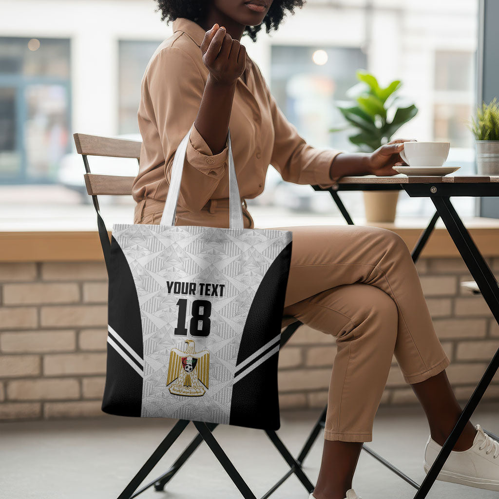 Custom Egypt Football Tote Bag 2026 Glory Run White Edition