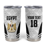 Custom Egypt Football Tumbler Cup 2026 Glory Run White Edition
